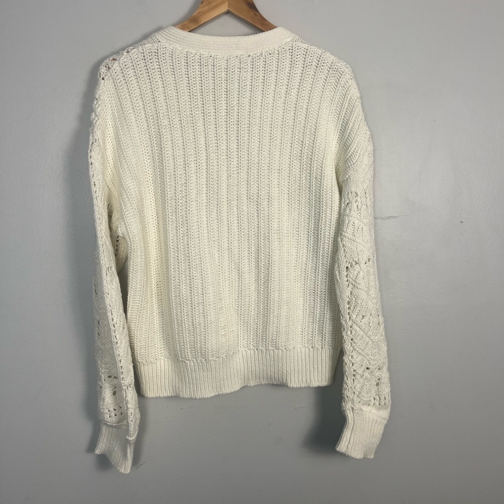 Sundance cream knit Aveline cardigan button front READ - Picture 5 of 6